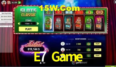 Tecnologia da Plataforma E7 Game